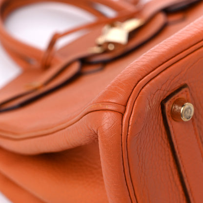 Hermes Taurillon Clemence Birkin 35 Potiron 7 of 15