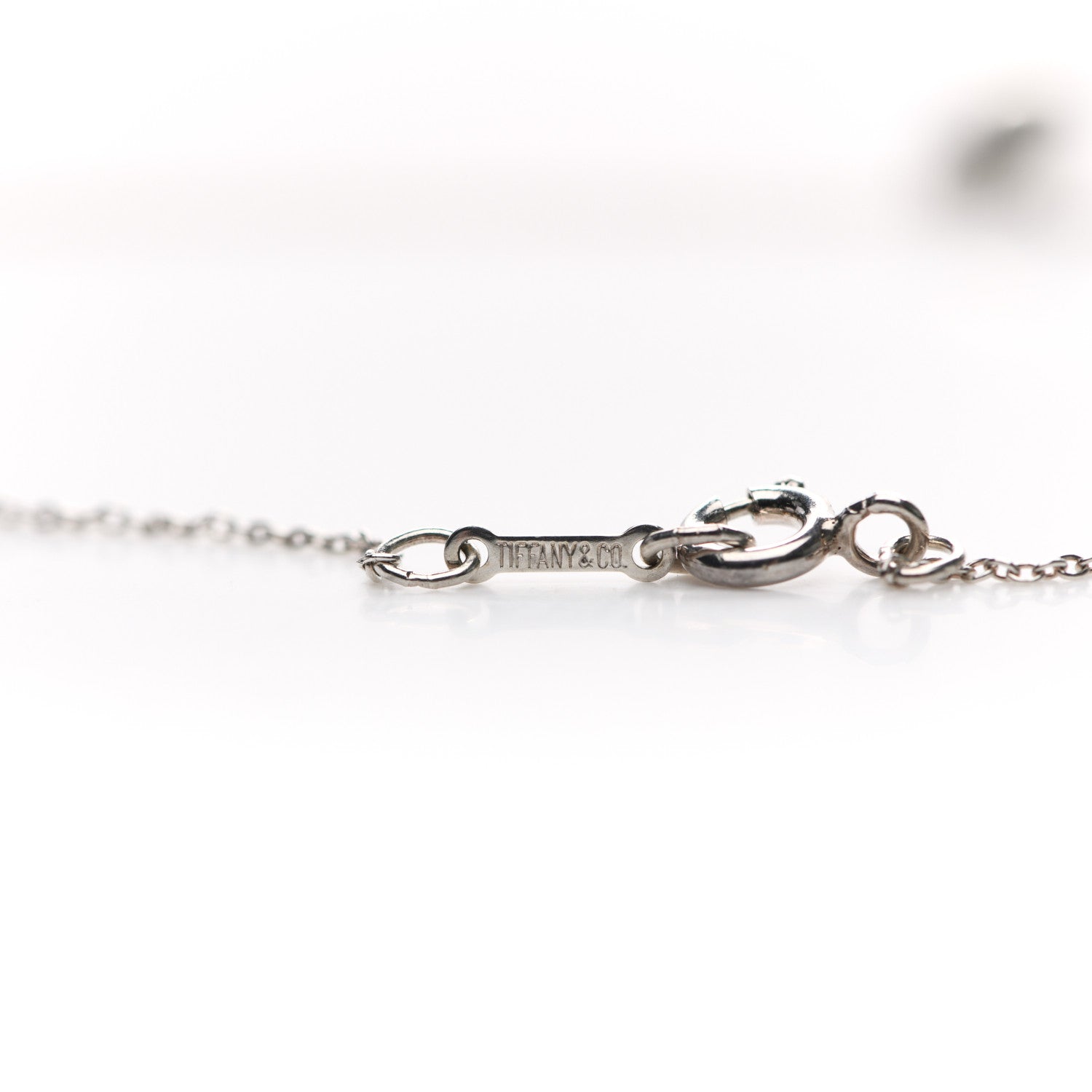 Tiffany Sterling Silver 12mm Elsa Peretti Tear Drop Pendant Necklace 5 of 6