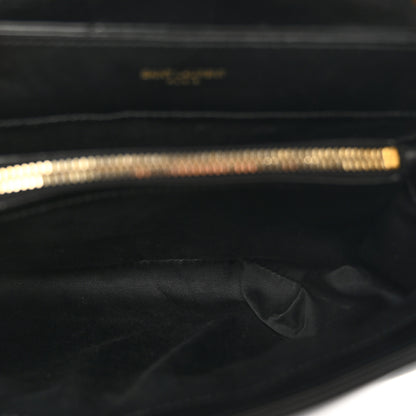 Saint Laurent Calfskin Y Quilted Monogram Small Loulou Chain Satchel Black 5 of 11