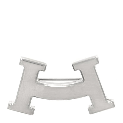Hermes Palladium Smile H Brooch 1 of 3