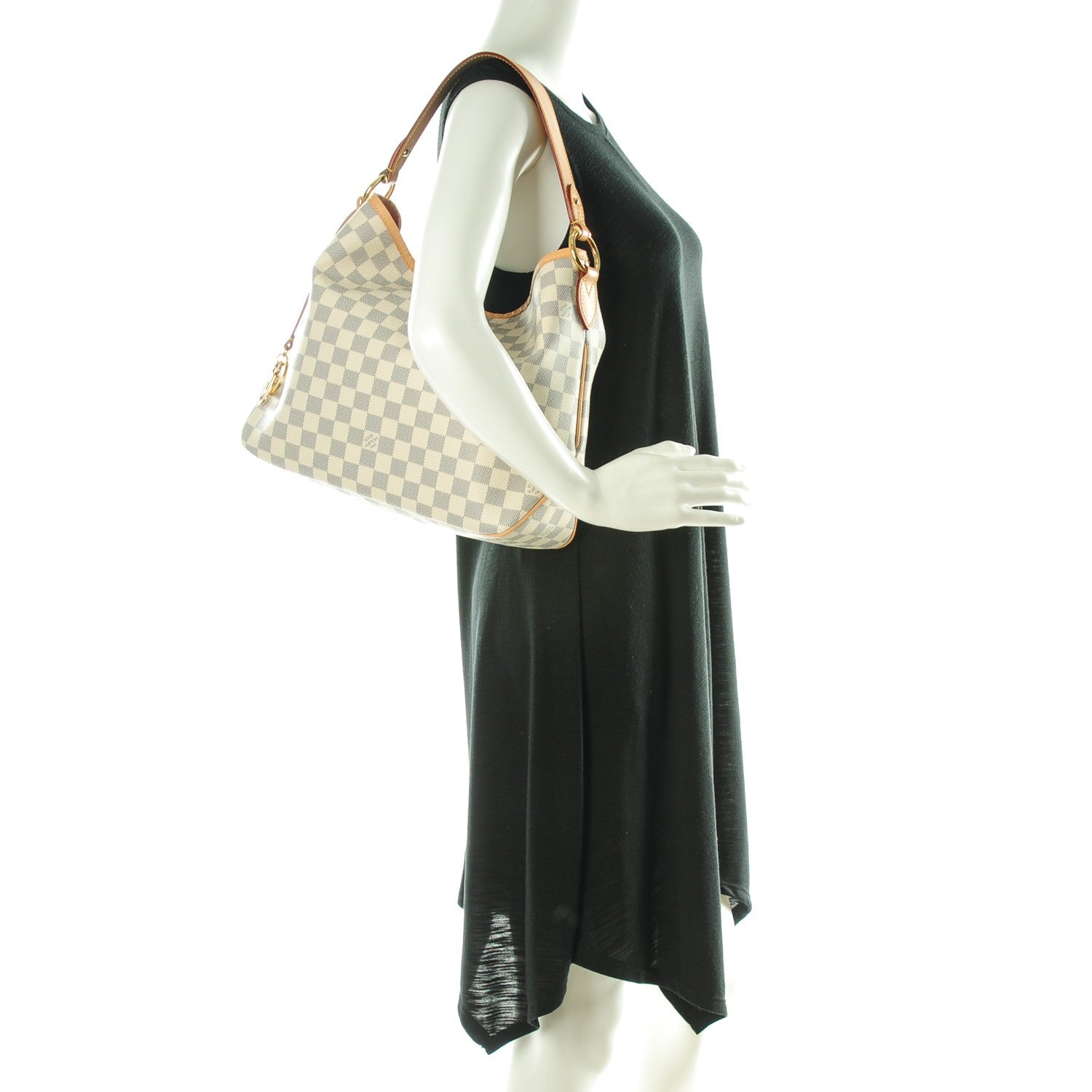 Louis Vuitton Damier Azur Delightful PM Pink 2 of 7