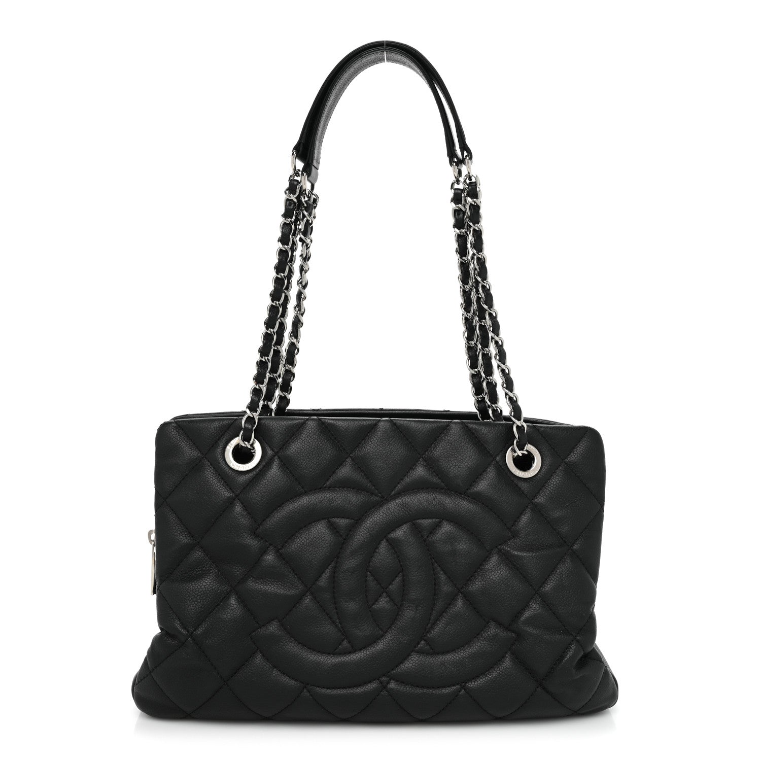 Chanel Caviar Quilted Timeless CC Shopping Tote Black 1 of 18