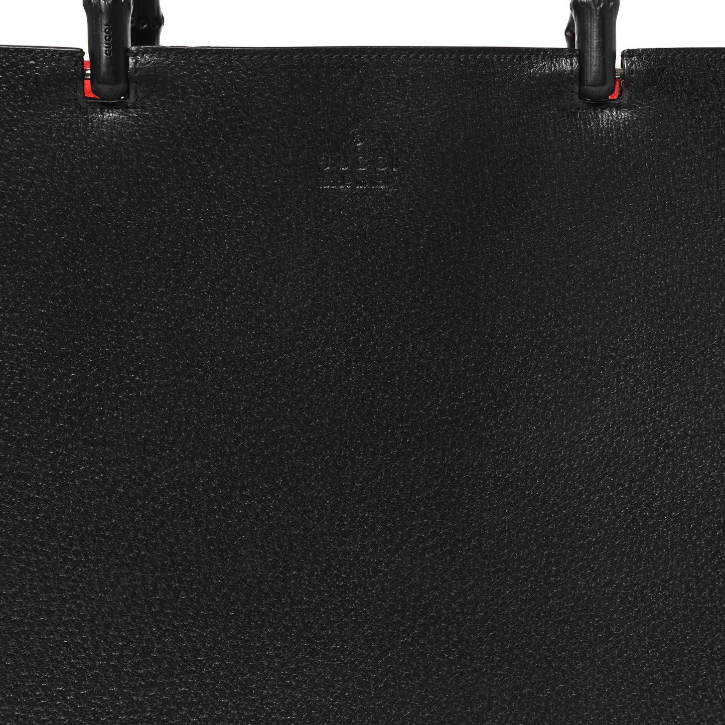 Pigskin Cinghiale Bamboo Tote Black