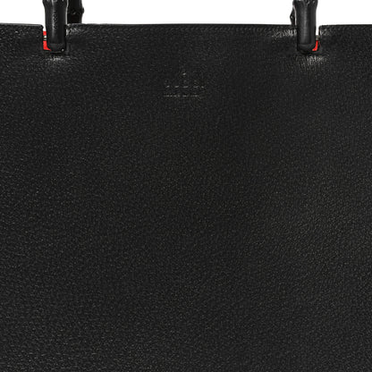 Gucci Pigskin Cinghiale Bamboo Tote Black 8 of 10