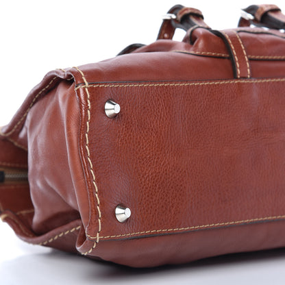 Chloe Calfskin Edith Satchel Ecureil Brown 6 of 11