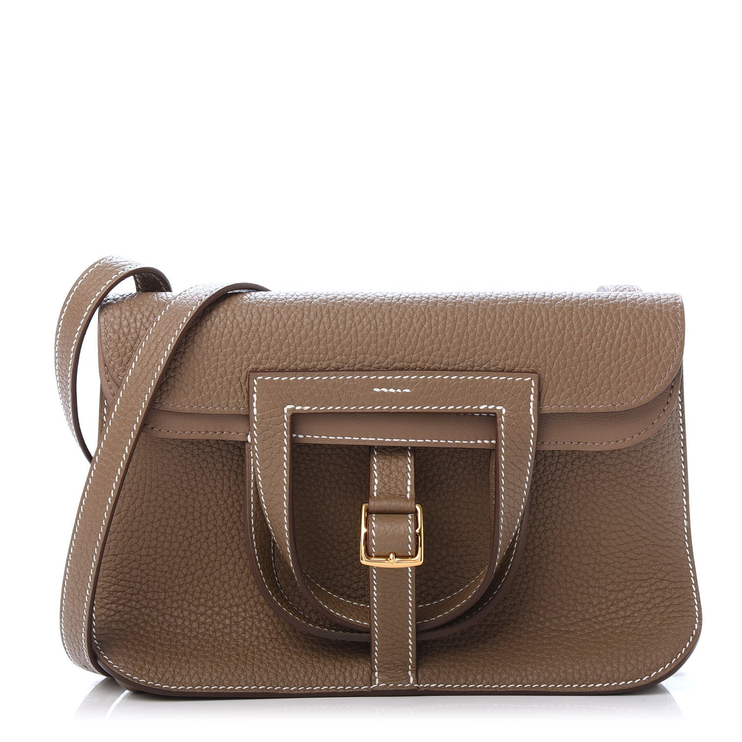 Hermes Taurillon Clemence Halzan 25 Etoupe 1 of 11