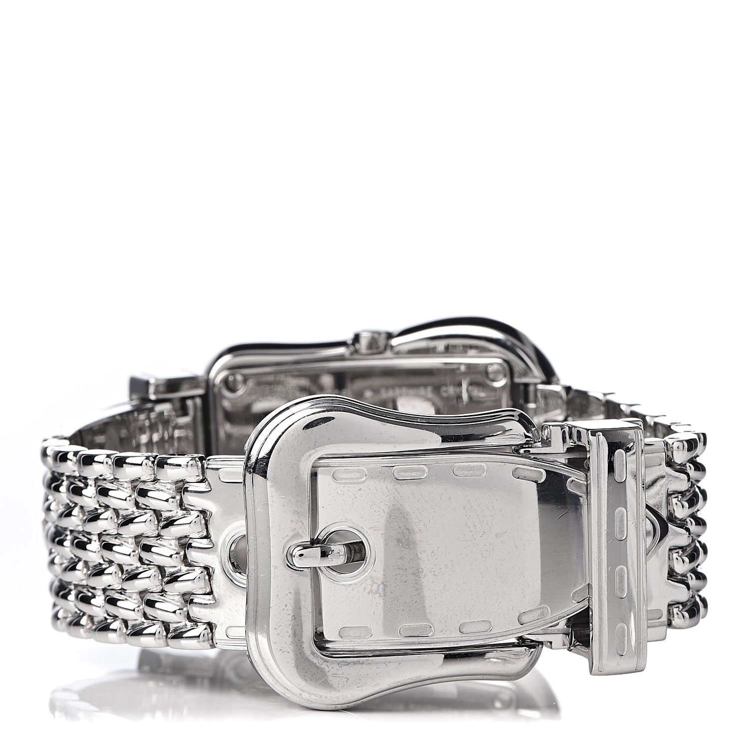 Fendi Stainless Steel Diamond Pink Mother of Pearl 33mm Buckle Quartz Watch 4 of 7