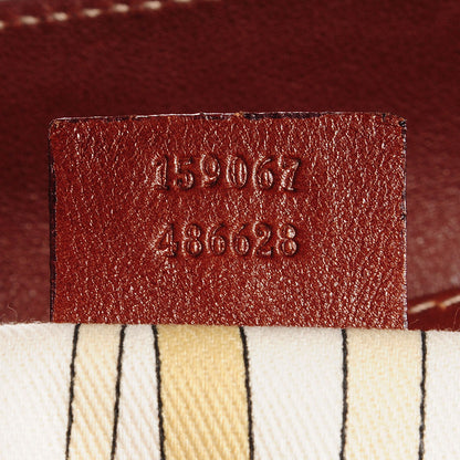Gucci Monogram Peggy Bamboo Top Handle Bag 7 of 7