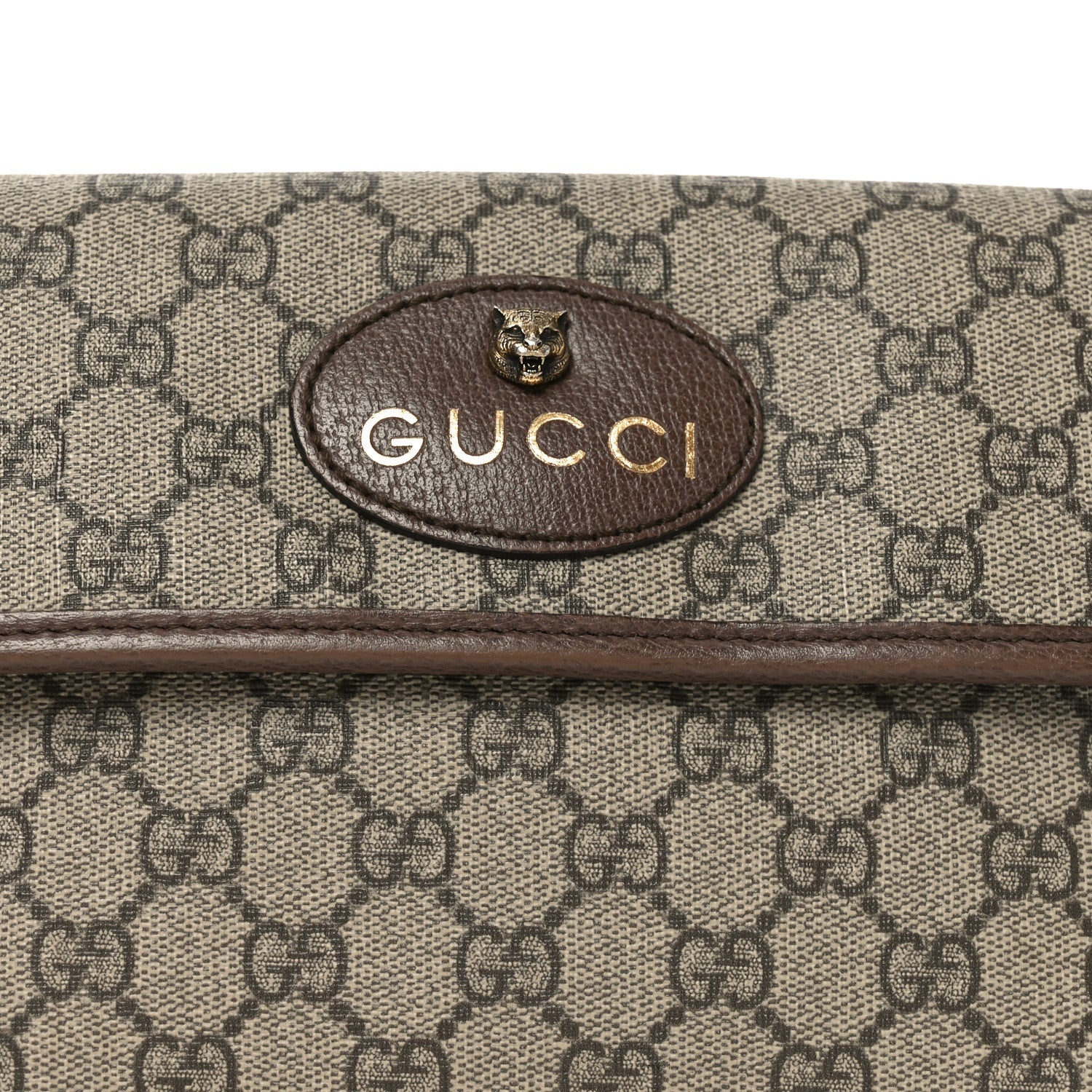 Gucci GG Supreme Monogram Neo Vintage Web Belt Bag Brown 7 of 10