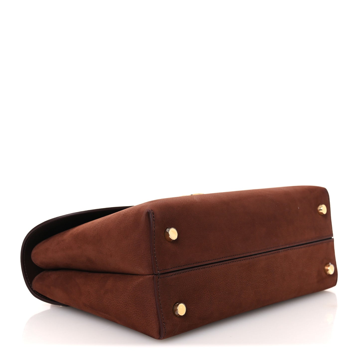 Grained Nubuck Calfskin Medium Nino Chestnut