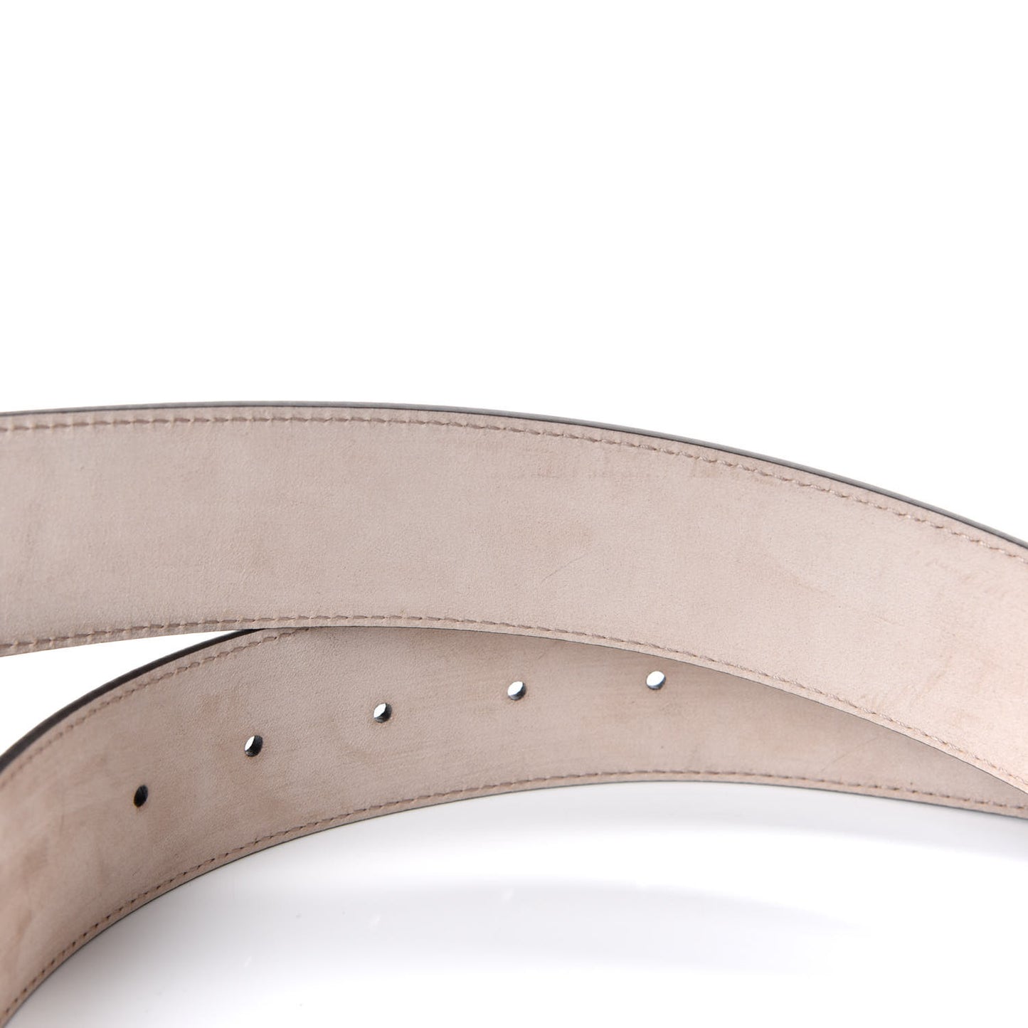 GG Supreme Monogram Selleria Calfskin Interlocking G 40mm Belt 95 38 Beige Ebony Cocoa