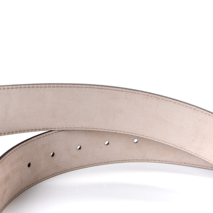 Gucci GG Supreme Monogram Selleria Calfskin Interlocking G 40mm Belt 95 38 Beige Ebony Cocoa 5 of 6
