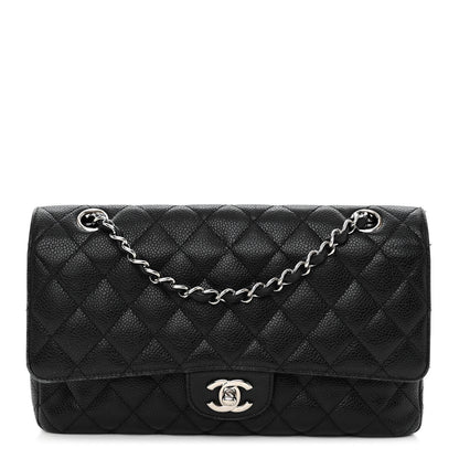 Chanel Caviar Quilted Medium Double Flap Black 1 of 13
