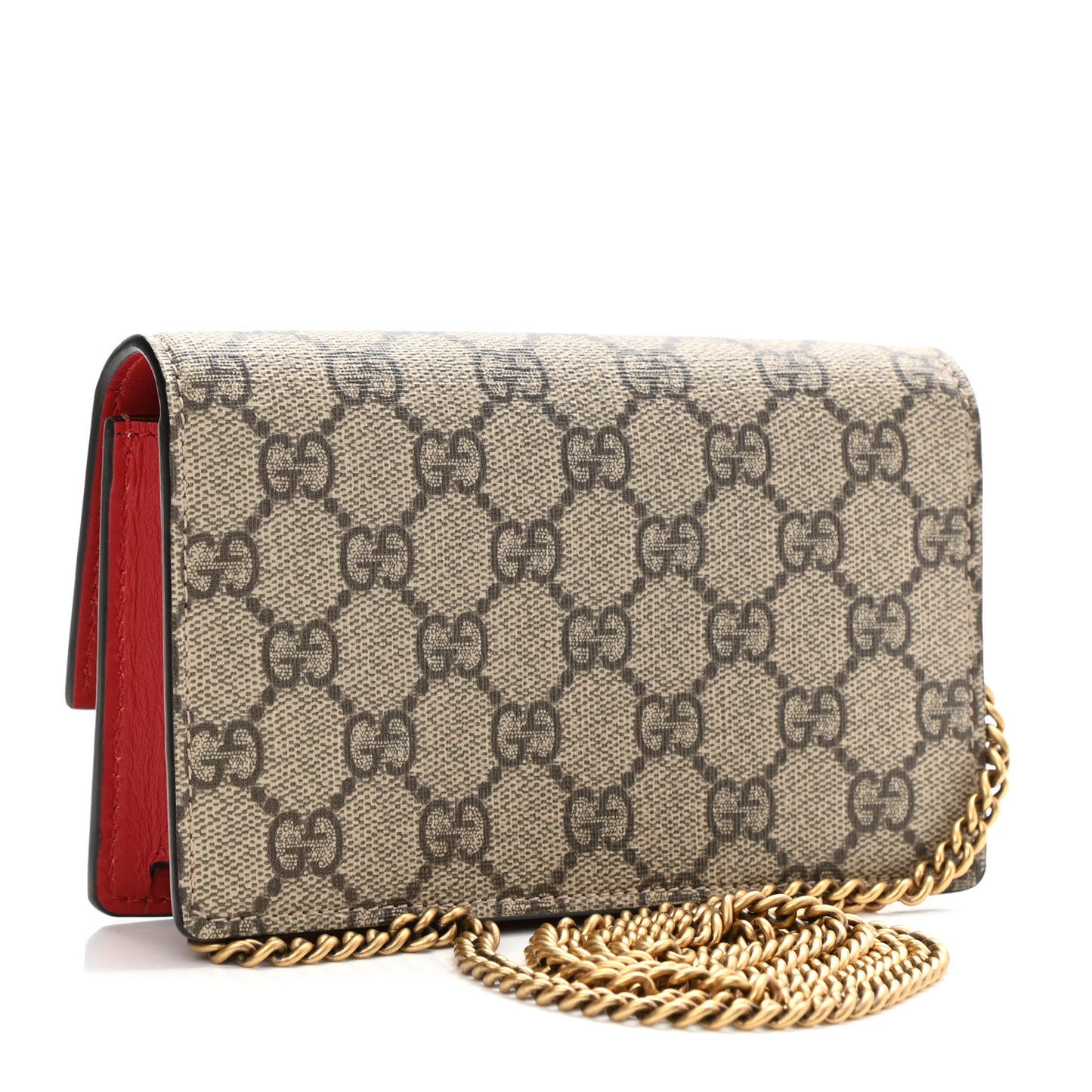 GG Supreme Monogram Mini Cherry Chain Bag