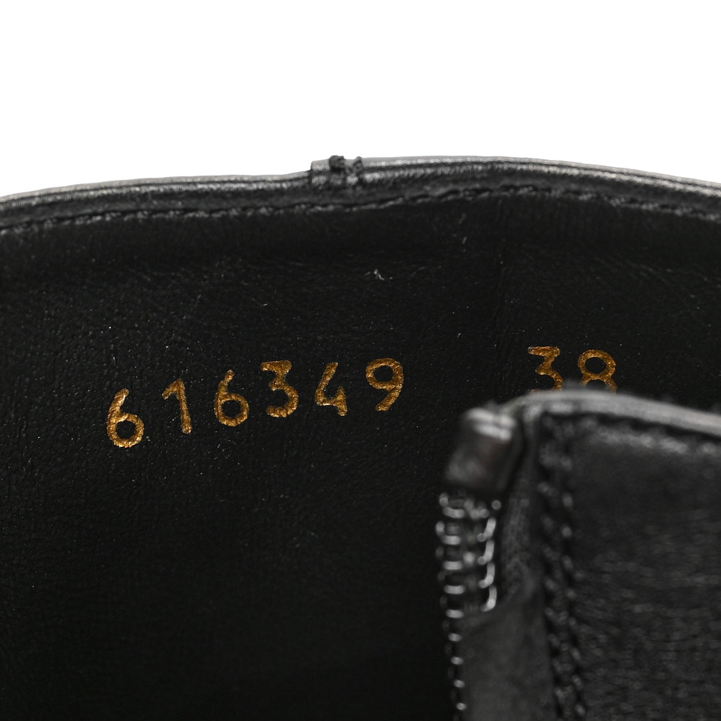 Calfskin Soft Rim Ankle Booties 38 Black