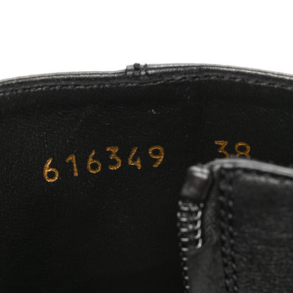 Balenciaga Calfskin Soft Rim Ankle Booties 38 Black 8 of 9