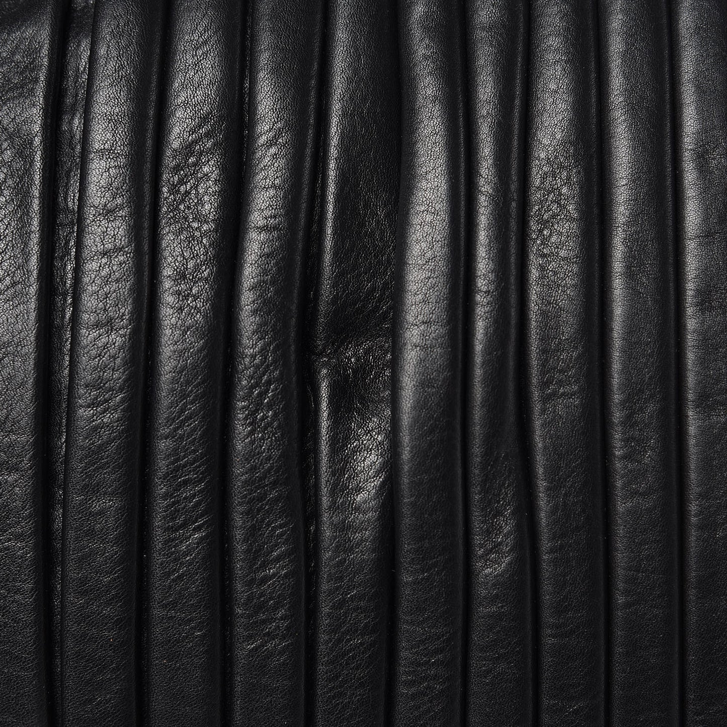 Lambskin Plisse Hobo Black