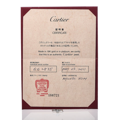 Cartier 18K White Gold Diamond D'Amour Heart Ring 47 4 7 of 7