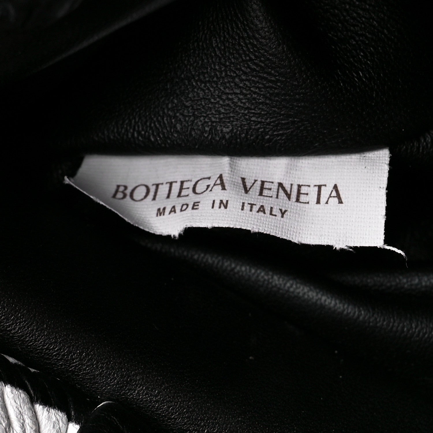 Bottega Veneta Nappa Zebra Print The Pouch Chain White Black 8 of 11