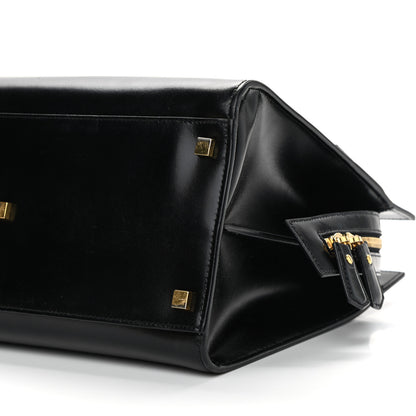 Saint Laurent Shiny Calfskin Medium Uptown Tote Black 9 of 12