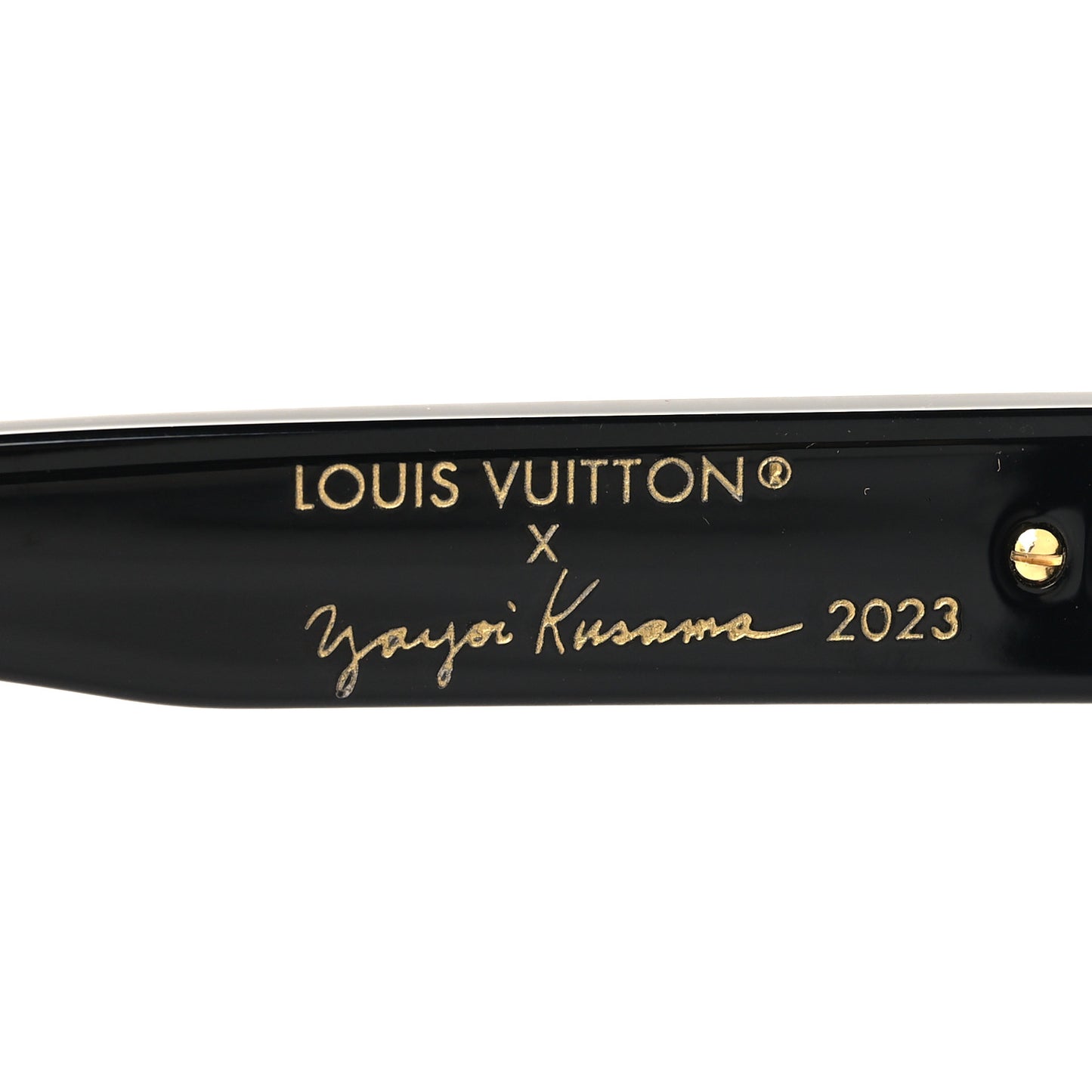 LV X YK Acetate Painted Dots Sunglasses Z1902W Black White
