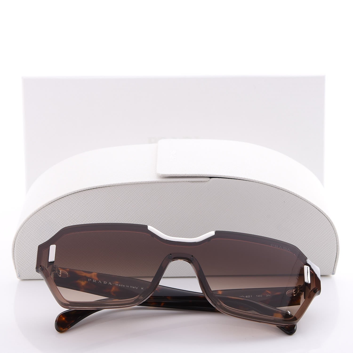 Prada Geometric SPR 15T Sunglasses Tortoise 7 of 7