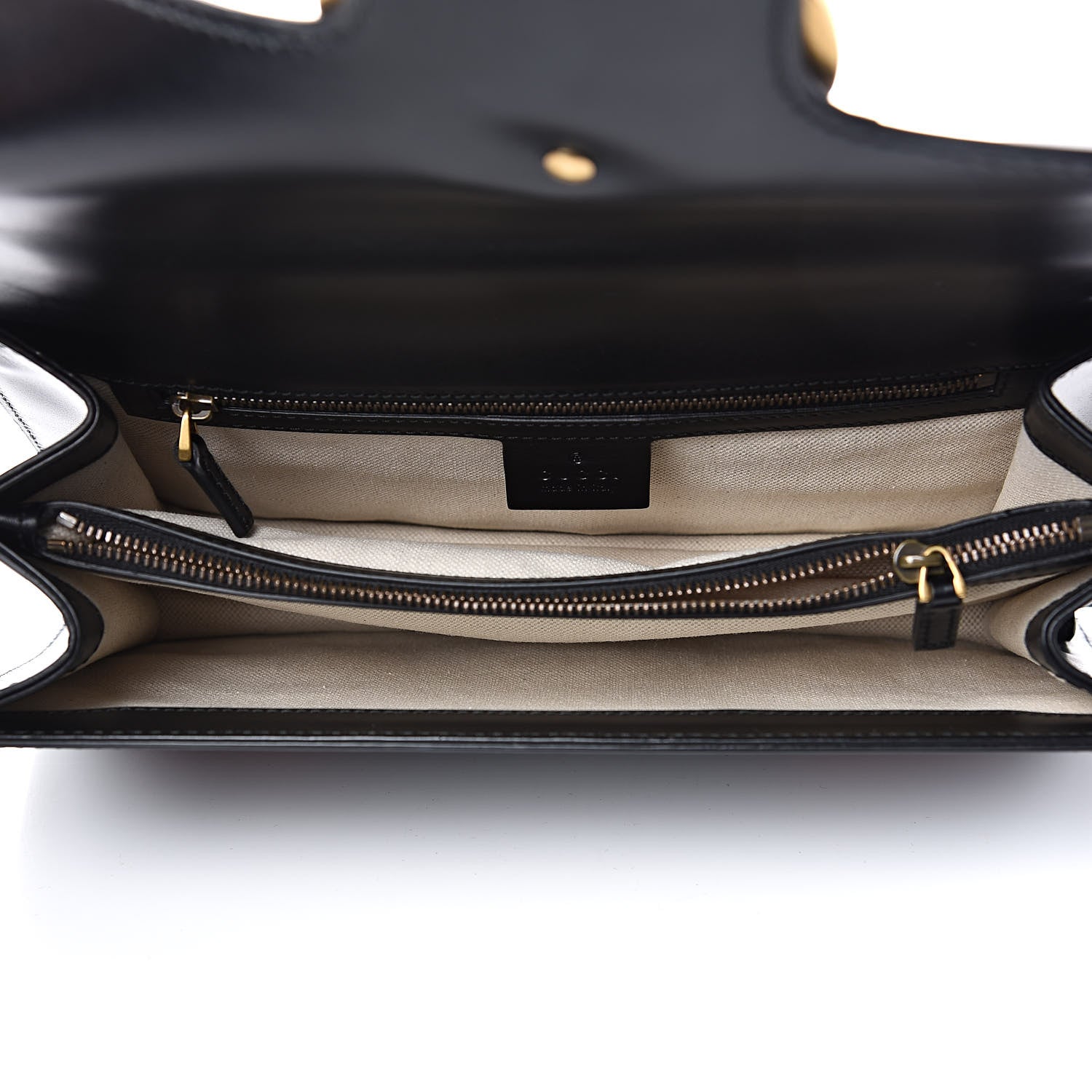 Gucci Knight Calfskin Malaga Kid Heart Medium GG Marmont Chain Handle Bag Black Hibiscus Red Multicolor 5 of 13