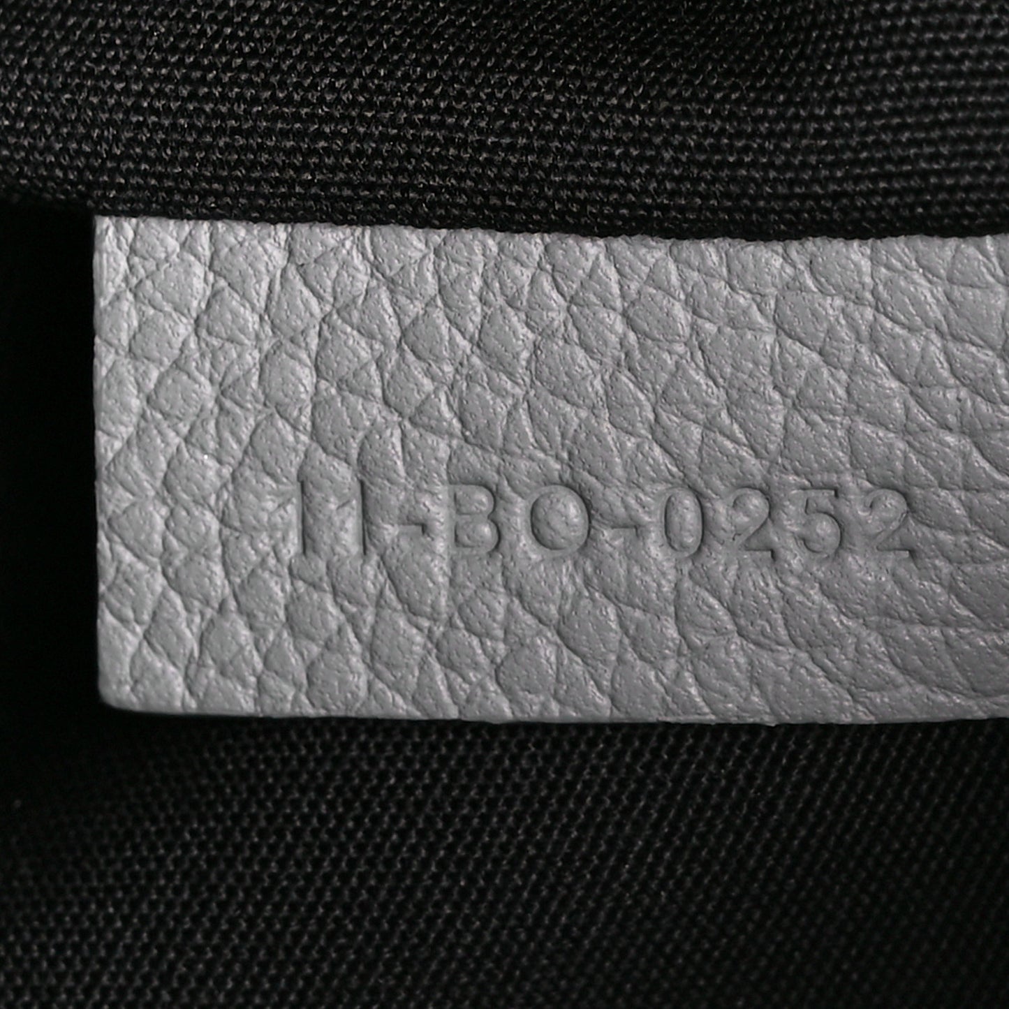 X BIRKENSTOCK Grained Calfskin Embroidered Safari Messenger Grey White