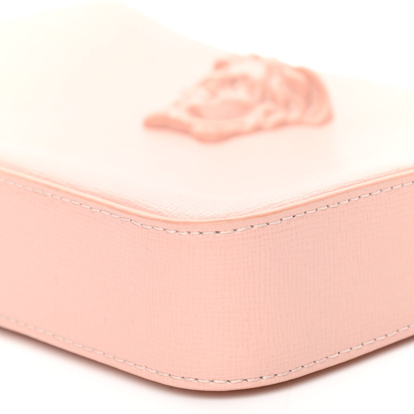 Saffiano Calfskin Palazzo Chain Crossbody Light Pink