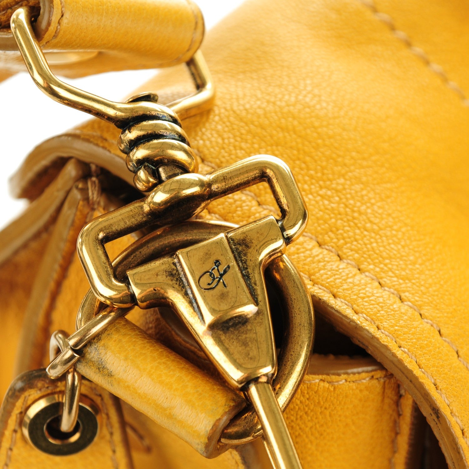 Proenza Schouler Lambskin Large PS1 Satchel Mustard 9 of 10