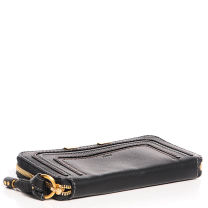 Chloe Grained Calfskin Marcie Long Zip Around Wallet Black 3 of 6