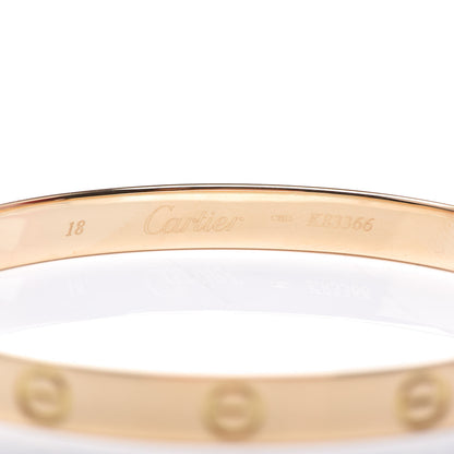 Cartier 18K Yellow Gold LOVE Bracelet 18 6 of 7
