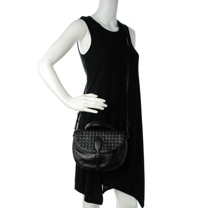 Bottega Veneta Nappa Intrecciato Messenger Nero Black 2 of 9