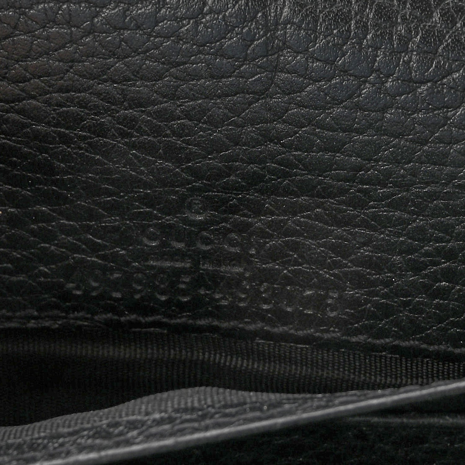 Gucci Calfskin Mini GG Marmont Chain Wallet Black 6 of 10