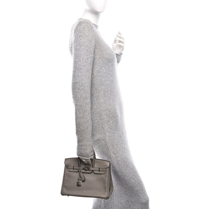Hermes Taurillon Novillo Birkin 25 Gris Asphalte 2 of 13