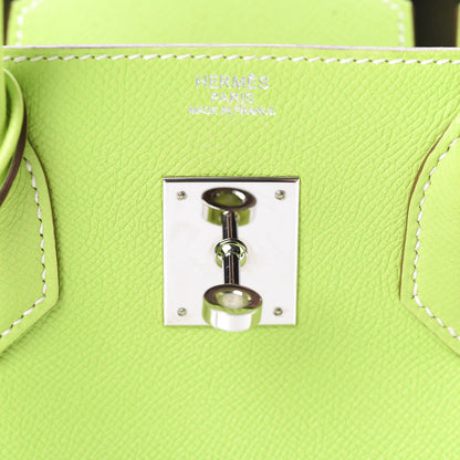 Hermes Epsom Candy Birkin 30 Kiwi Lichen 21 of 38
