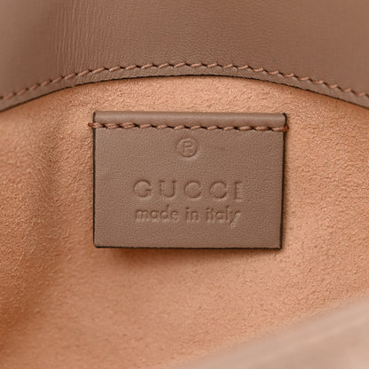 Gucci Calfskin Matelasse Super Mini GG Marmont Shoulder Bag Porcelain Rose 6 of 10