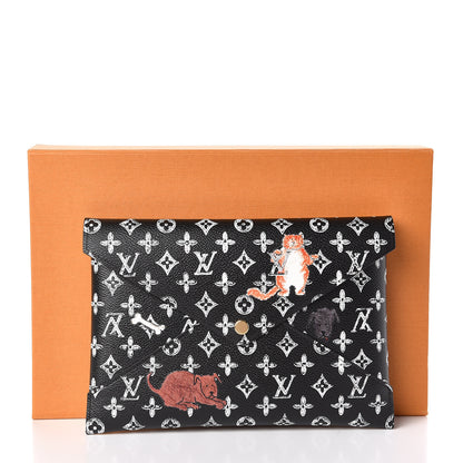 Louis Vuitton Catogram Large Kirigami Pochette Black 8 of 8