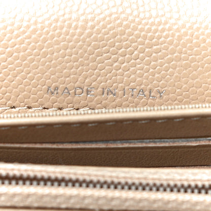 Chanel Caviar Quilted Medium Flap Wallet Beige 8 of 12