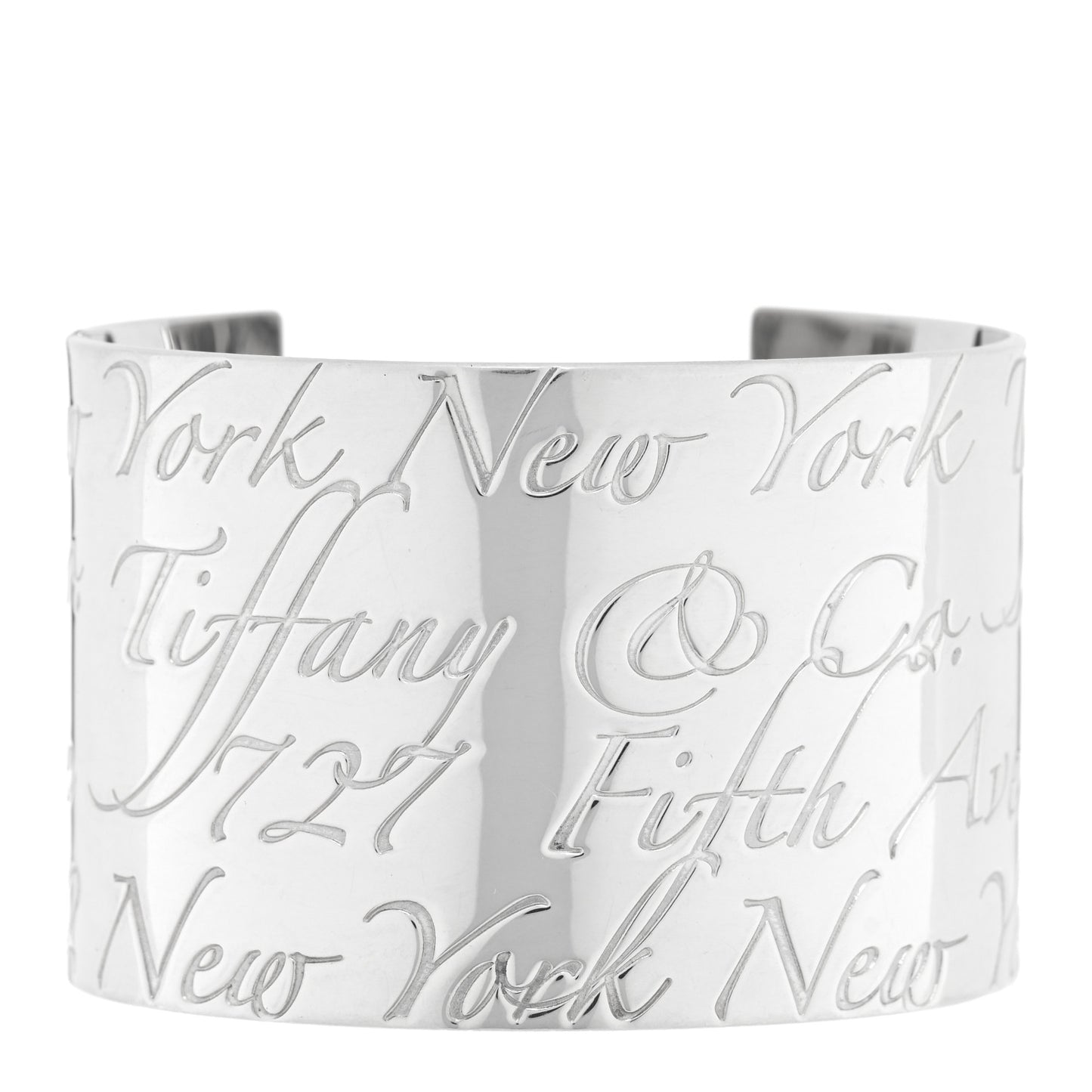 Sterling Silver Wide Notes Cuff Bracelet