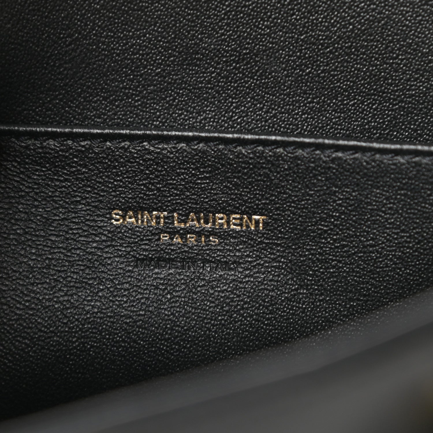 Saint Laurent Calfskin Monogram Baby Cabas Black 6 of 12