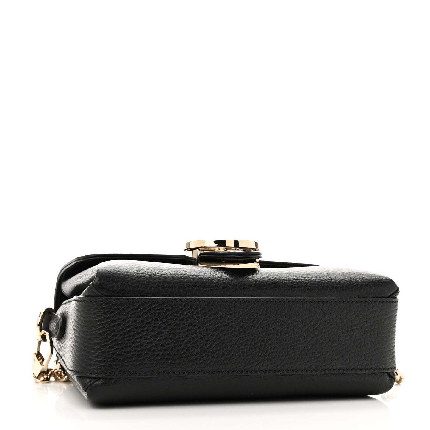 Dollar Calfskin Interlocking G Crossbody Bag Black