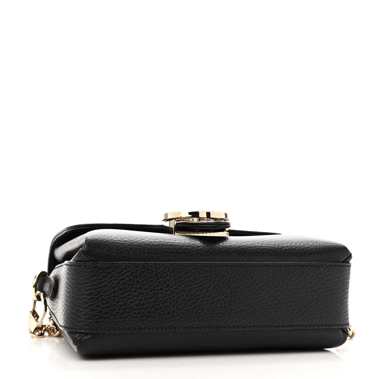 Gucci Dollar Calfskin Interlocking G Crossbody Bag Black 4 of 10