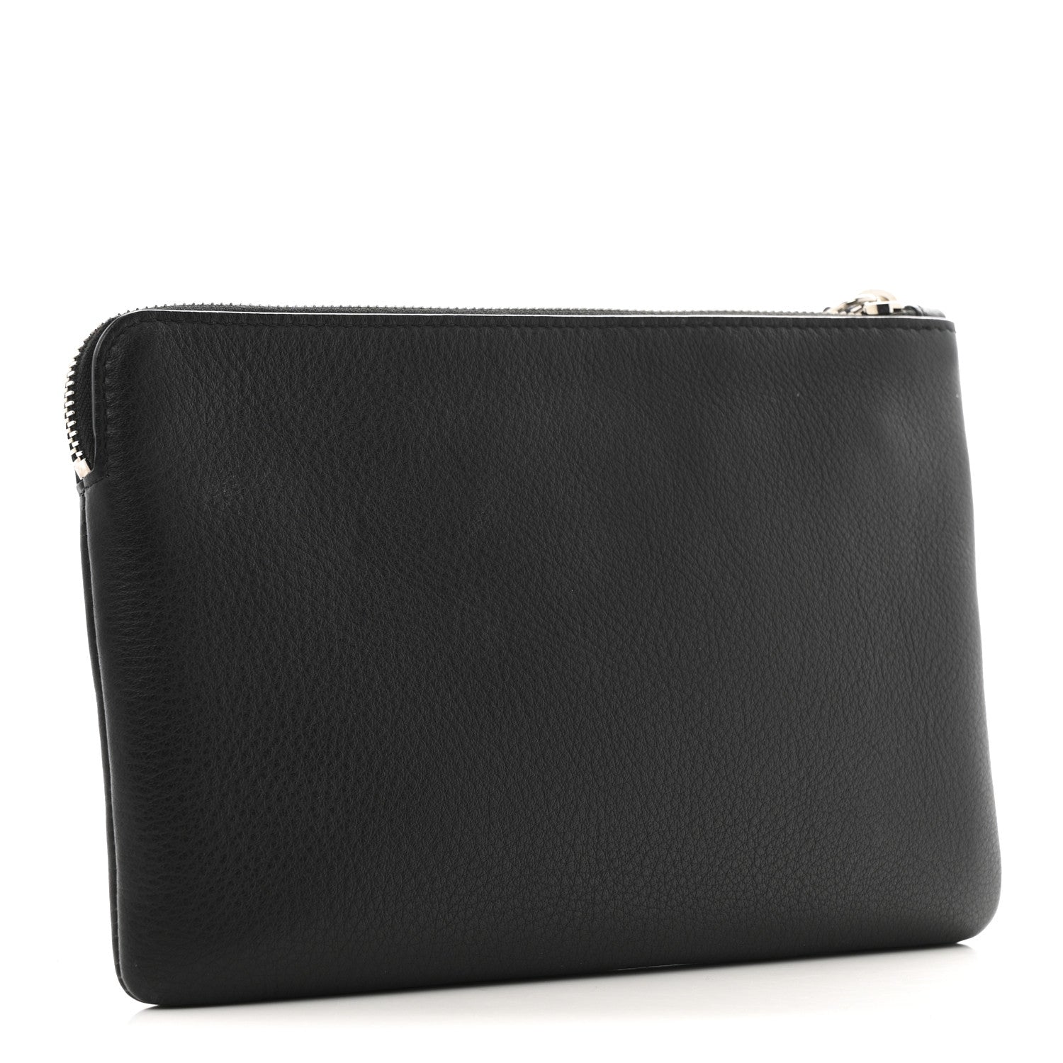 Balenciaga Calfskin Logo Medium Everyday Pouch Black 3 of 10