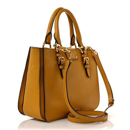 Miu Miu Goatskin Madras Shopping Tote Soleil 3 of 10