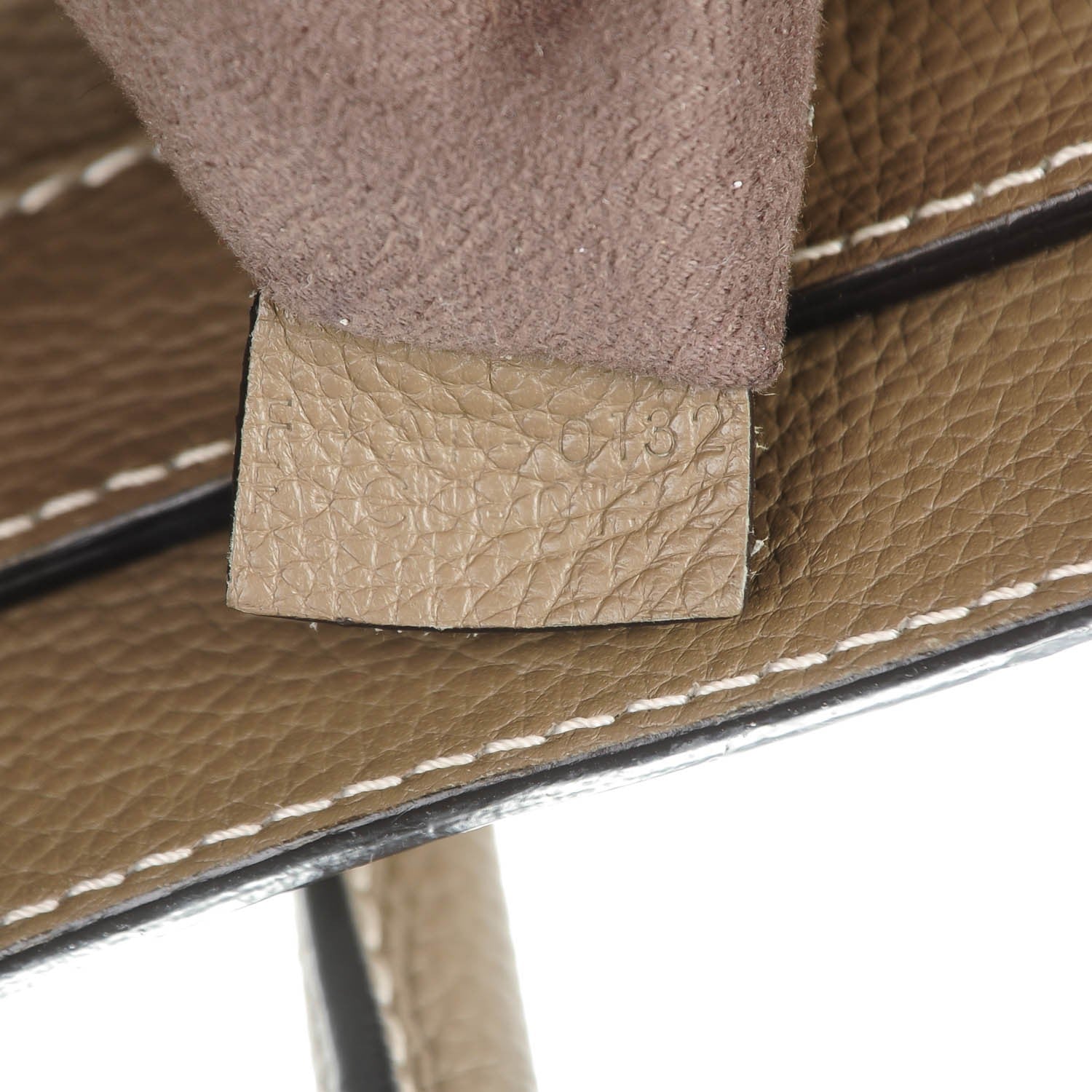 Celine Drummed Calfskin Mini Luggage Souris 7 of 9