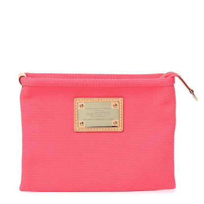 Louis Vuitton Toile Antigua Pochette Plate PM Pink 1 of 6