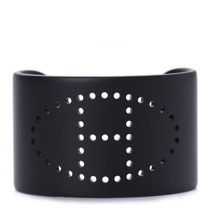 Hermes Aluminium Evelyne Sunset Cuff Bracelet T3 Black 1 of 5