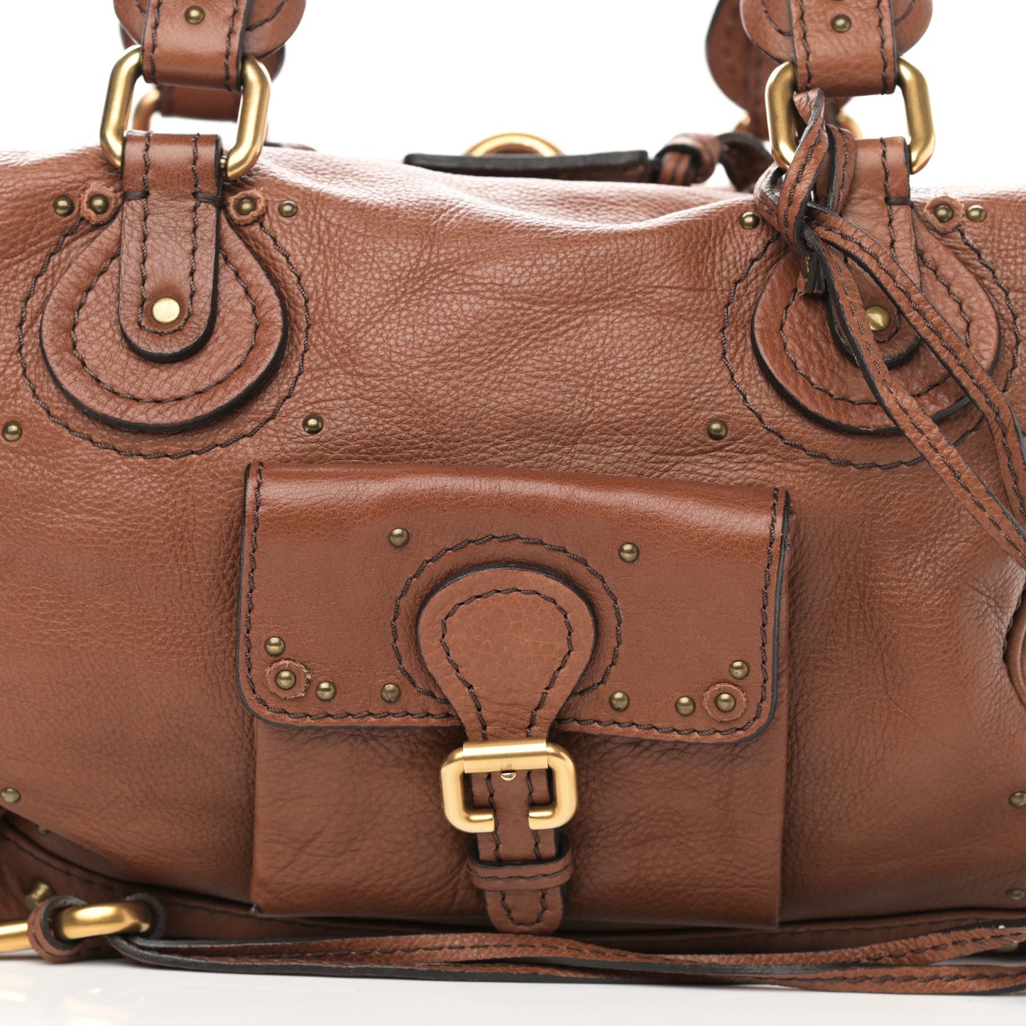 Calfskin Medium Paddington Satchel Nut