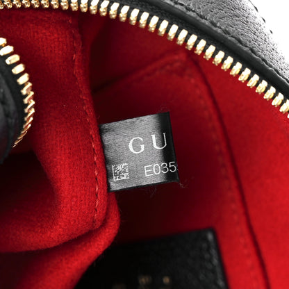 Gucci Felt Calfskin Script Logo Gucci 100 Camera Bag Bright Hibiscus Black Azure 7 of 11